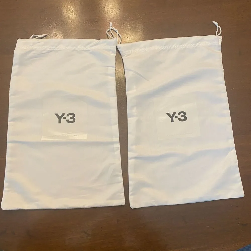Adidas White Satin Rectangle Y-3 Shoes Storage & Dust Cover Bag 15